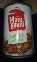 Lentilles cuisinés