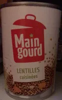 Lentilles cuisinees