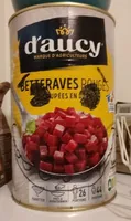 Betteraves rouges coupées en dés