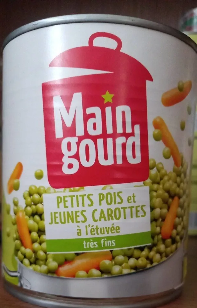 Petit pois et jeunes carottes à l'étuvée - très fins