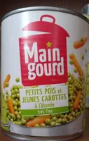 Petit pois et jeunes carottes à l'étuvée - très fins