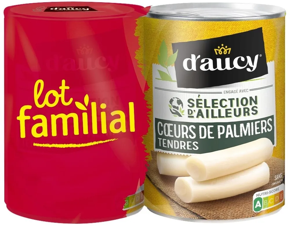 Cœur de palmiers tendres