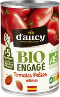 Tomates pelées Bio engagé d'aucy 235g