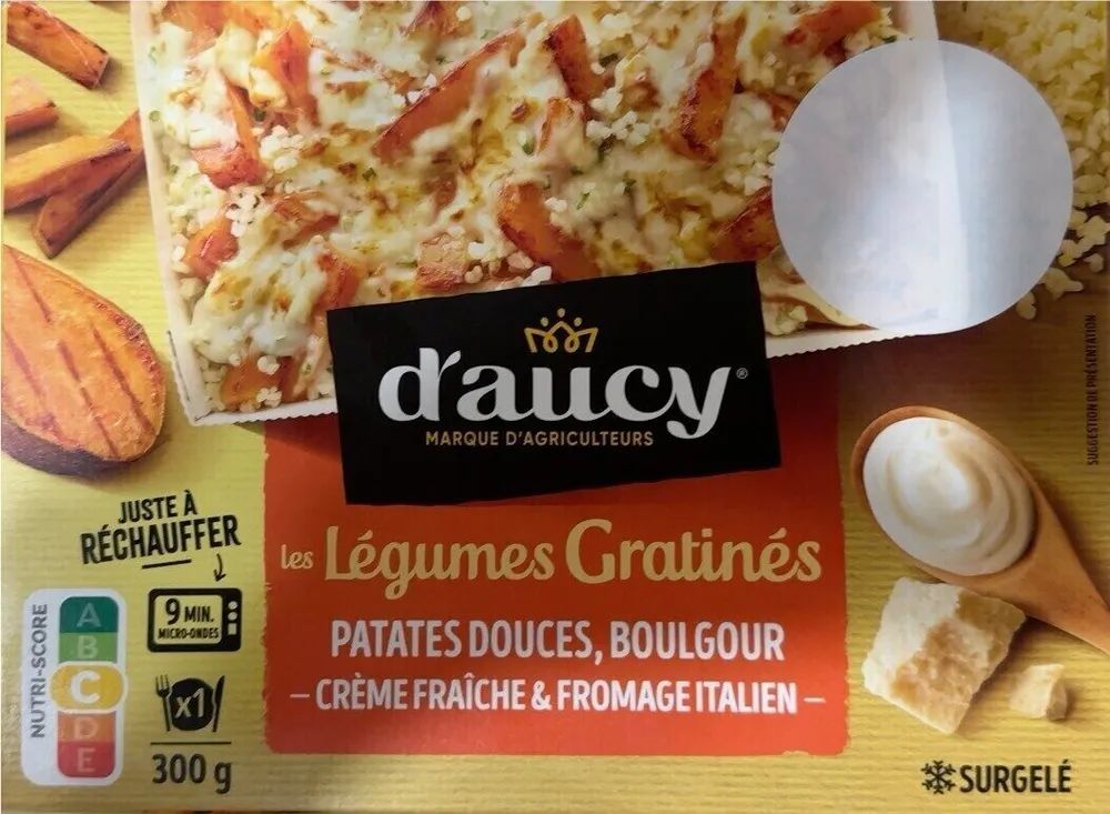 Les légumes gratines - Patate douces, boulgour