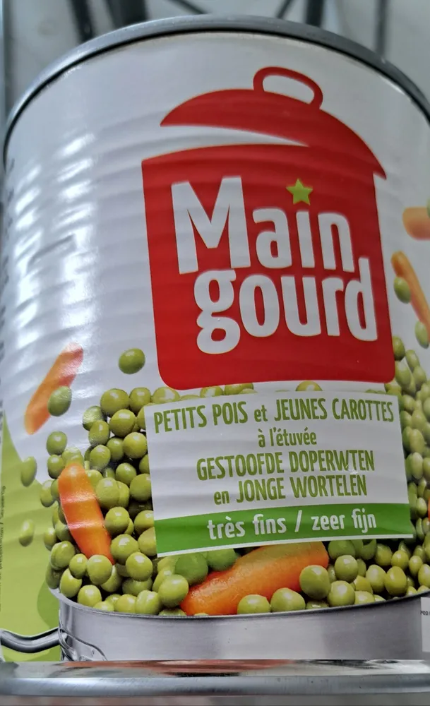 PETITS POIS et JEUNES CAROTTES à l'étuvée / GESTOOFDE DOPERWTEN en JONGE WORTELEN