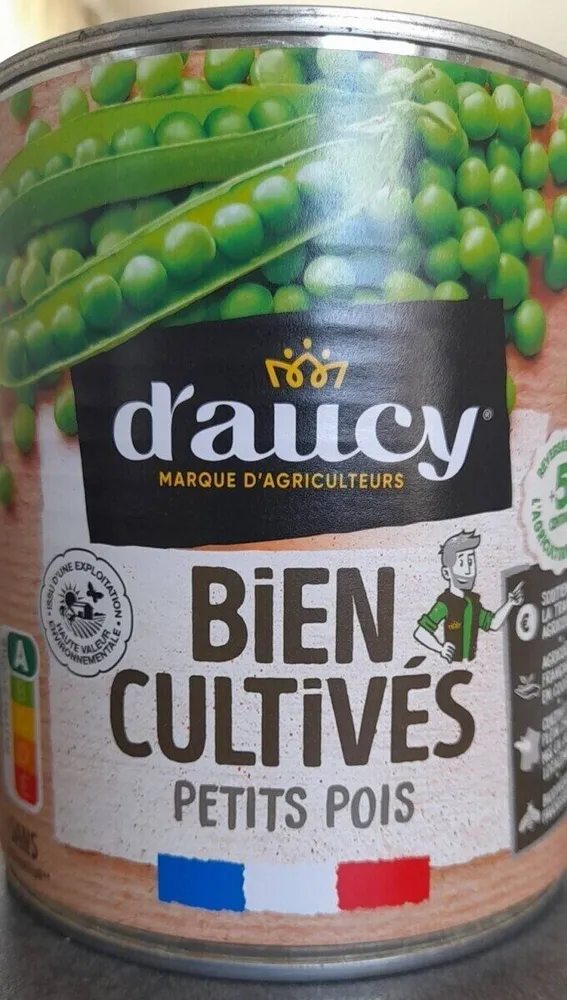 Petits pois bien cultivés
