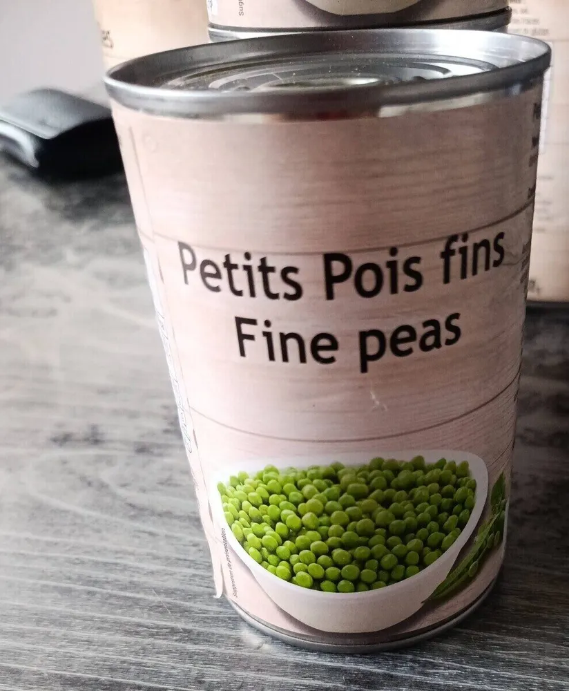 Petits Pois fins Fine peas