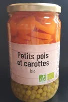 Petits pois et carottes bio