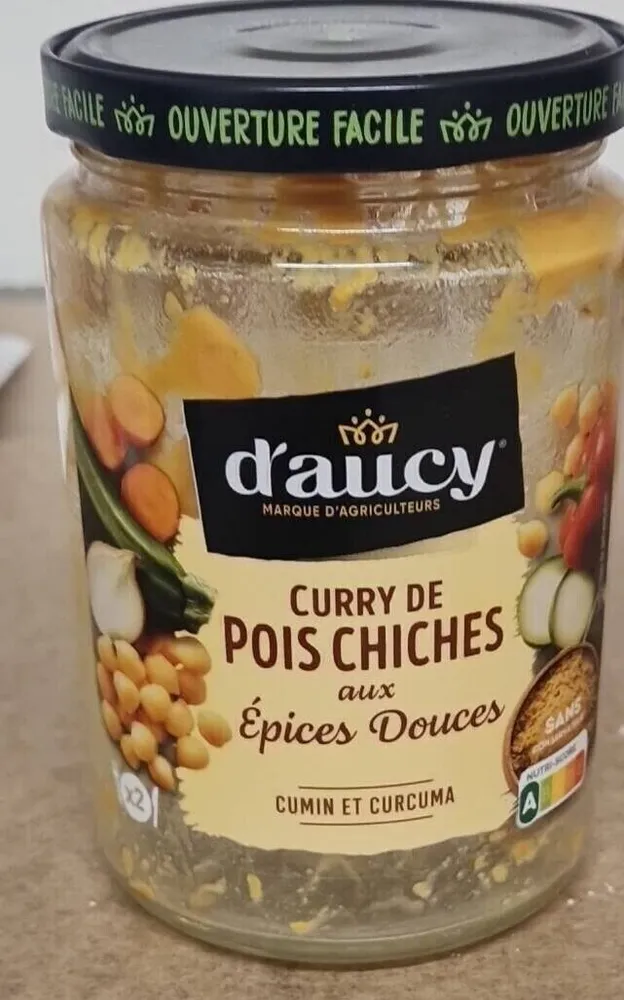 Curry de pois chiches aux épices douces
