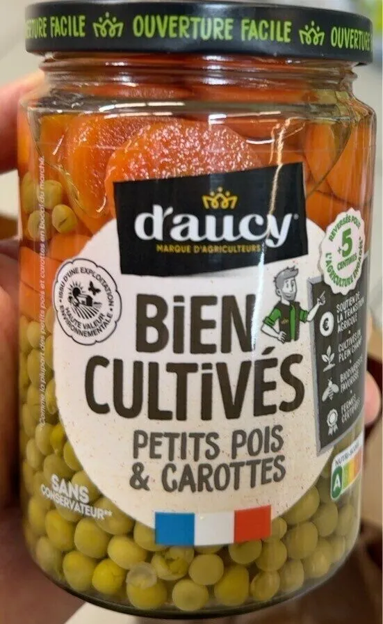 Bien cultivés Petits pois et carottes