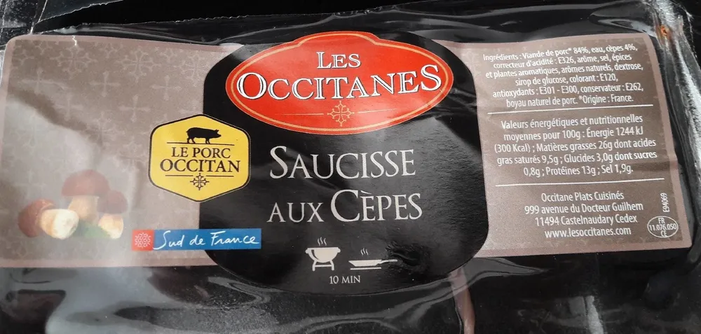 Saucisse aux cèpes