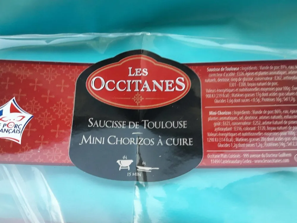 Saucisse de Toulouse et mini chorizos