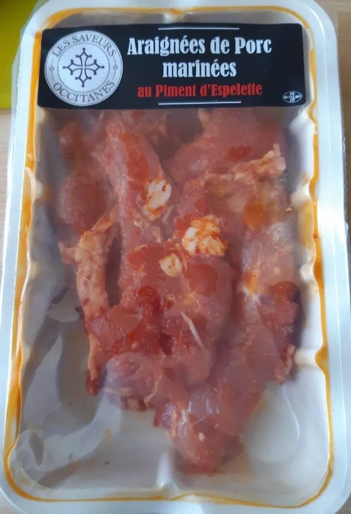 Araignées de porc marinées au piment d'espelette
