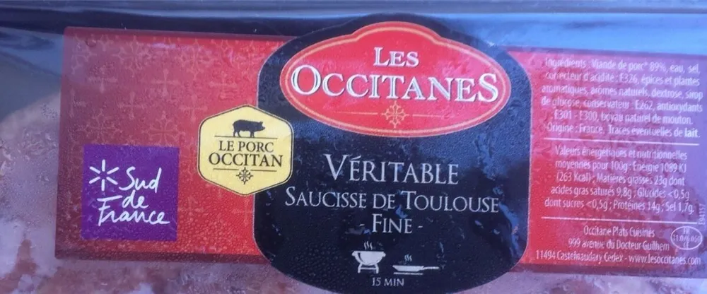 Veritable saucisse de toulouse fine
