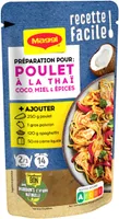 Maggi Recette Facile Poulet à la thaï coco miel et épices 65g