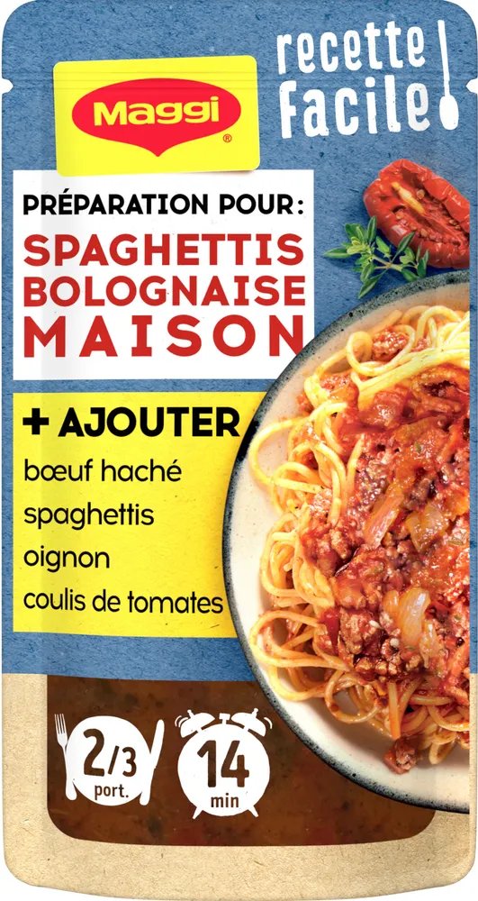 MAGGI Recette Facile Spaghettis Bolognaise maison