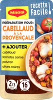 MAGGI Recette Facile Cabillaud Provencale
