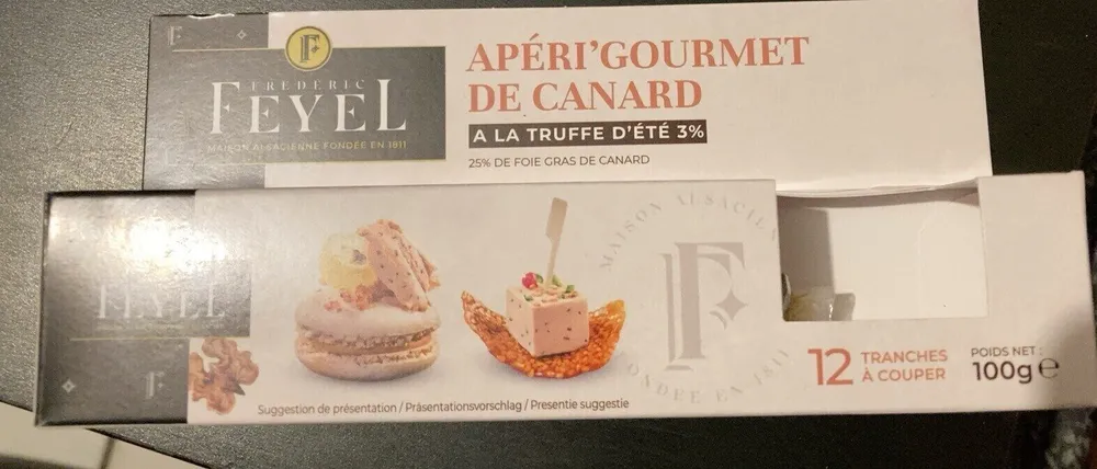 Aperi’gourmet de canard a la truffe d’été