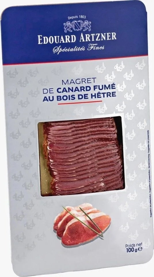 Magret De Canard Fumé Prétranché En Skin-pack