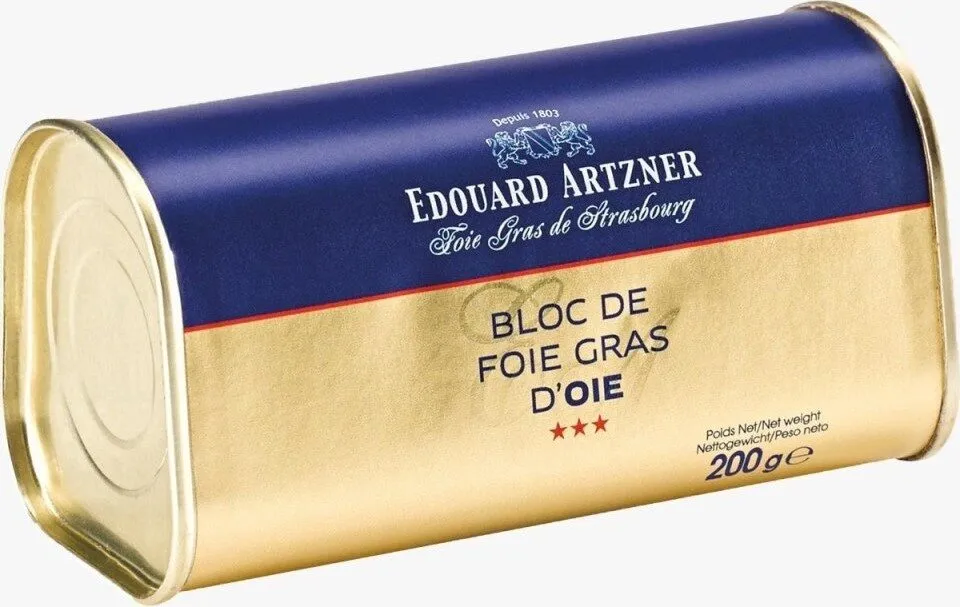 Bloc De Foie Gras D'oie En Boîte Trapèze