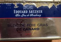 Bloc De Foie Gras De Canard En Boîte Rectangle
