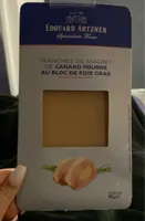Tranche de magret de canard au bloc de foie gras