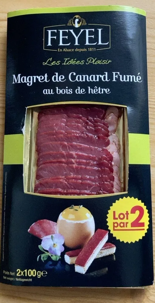 Magret de canard fumé au bois de hêtre
