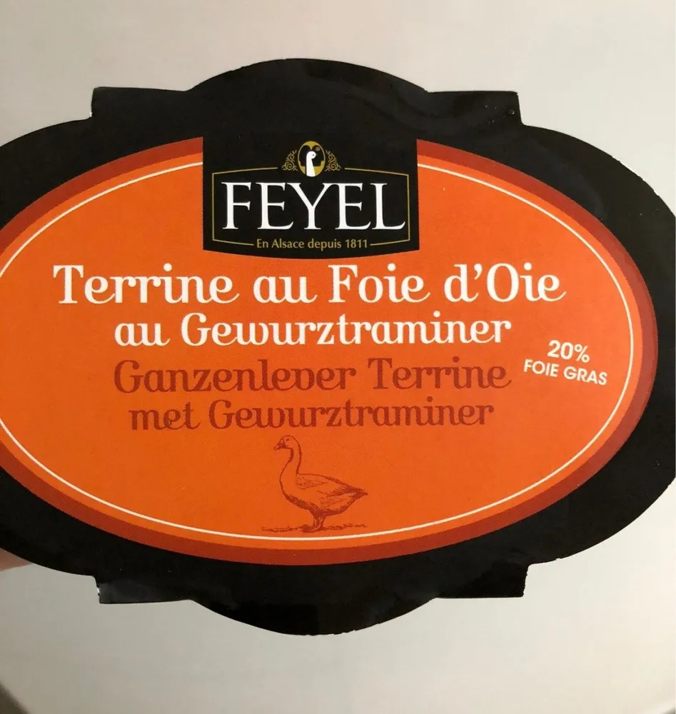Terrine de foie d'oie au gewurztraminer