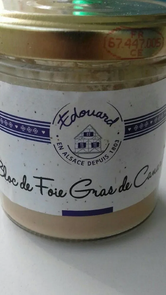 Bloc de foie gras de canard