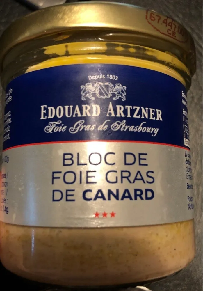 Bloc de foie gras canard