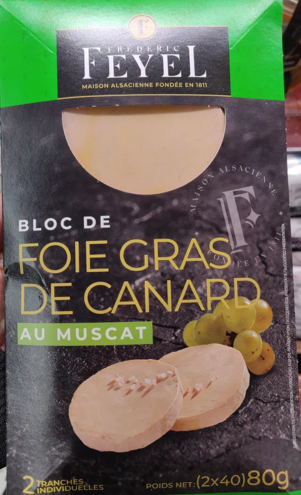 Bloc de foie gras de canard au muscat