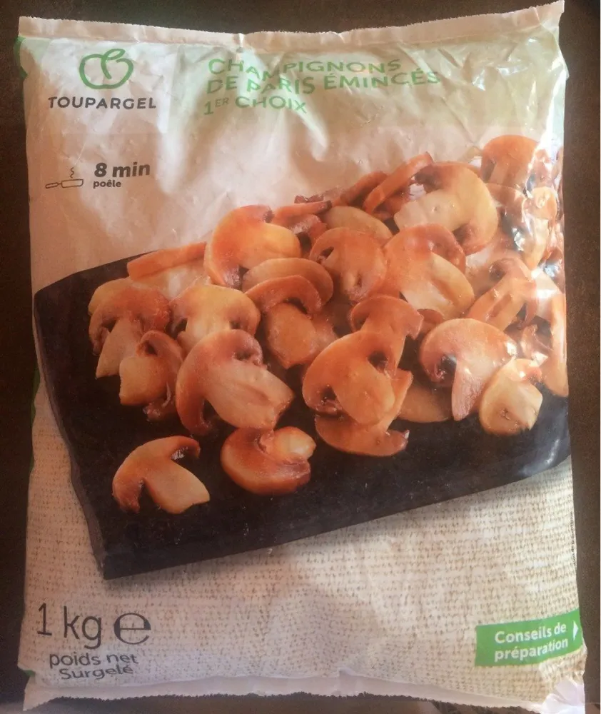 Champignons de Paris émincés 1er choix