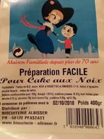 Préparation pour cake aux noix