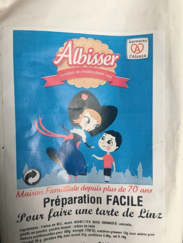 Préparation facile - tarte de Linz