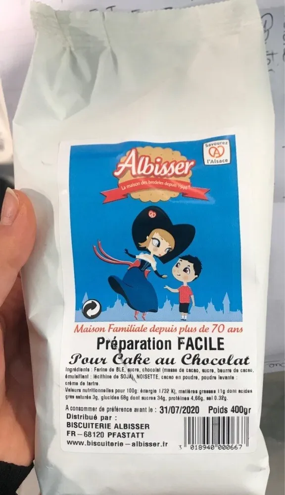 Préparation facile pour cake au chocolat