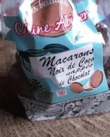 Macarons noix de coco nappés chocolat