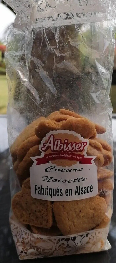 Biscuits cœurs noisette