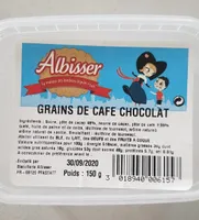 Grains de café chocolat noir