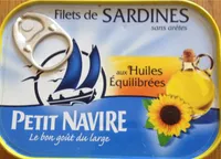 Filets De Sardines à L'huile De Tournesol, 195 Grammes, Marque Petit Navire