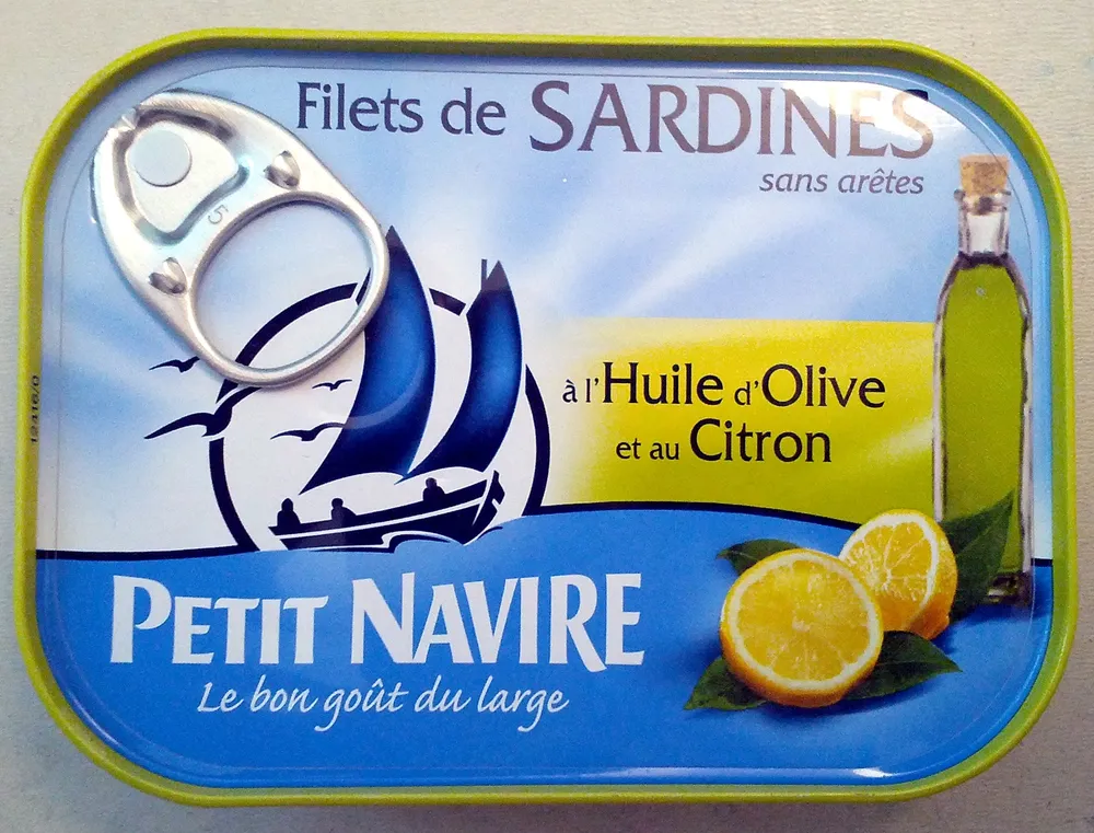 Filets de Sardines (à l'Huile d'Olive et au Citron)