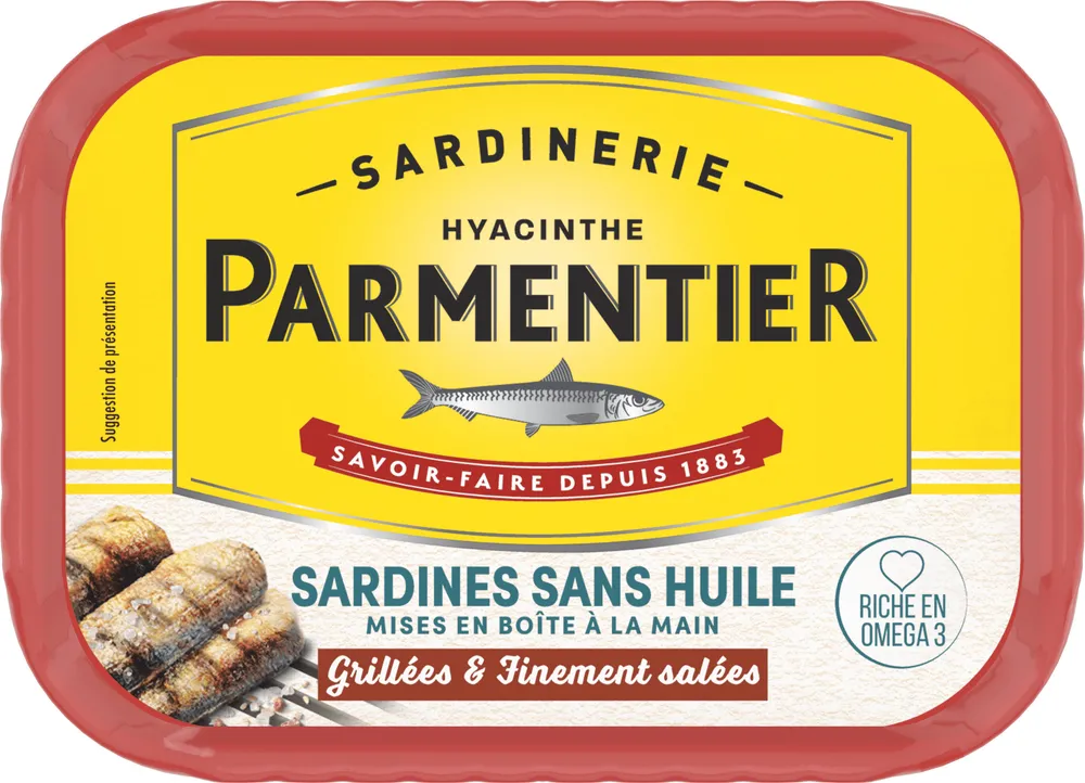 Sardines Sans Huile Grillées & Finement Salées