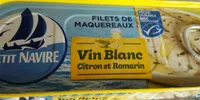 Filets de maquereaux vin blanc citron et romarin