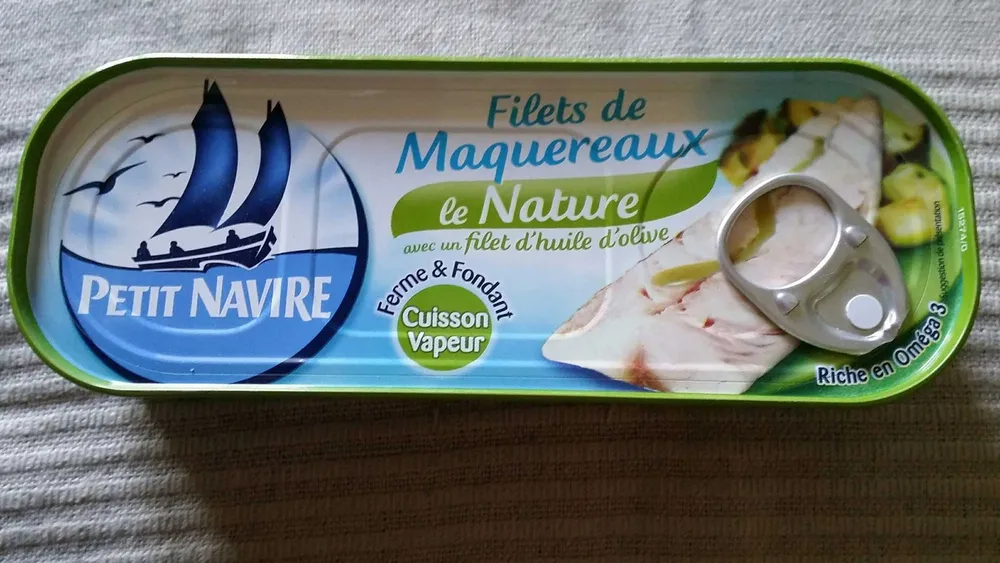 Filets de Maquereaux (le Nature avec un filet d'huile d'olive)