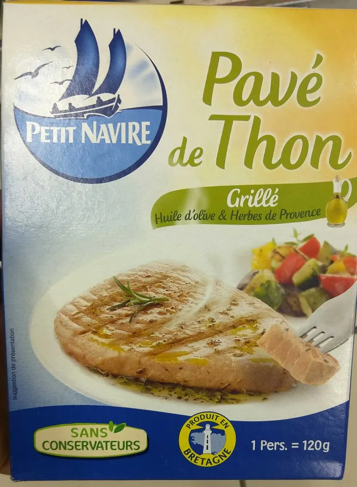 Pavé de Thon Grillé Huile d'olive et aux Herbes de Provence