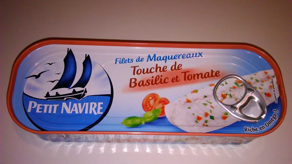 Filets de maquereaux Touche de Basilic et Tomate