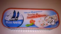 Filets de maquereaux Touche de Basilic et Tomate