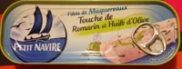 Filets de Maquereaux Touche de Romarin & Huile d'Olive