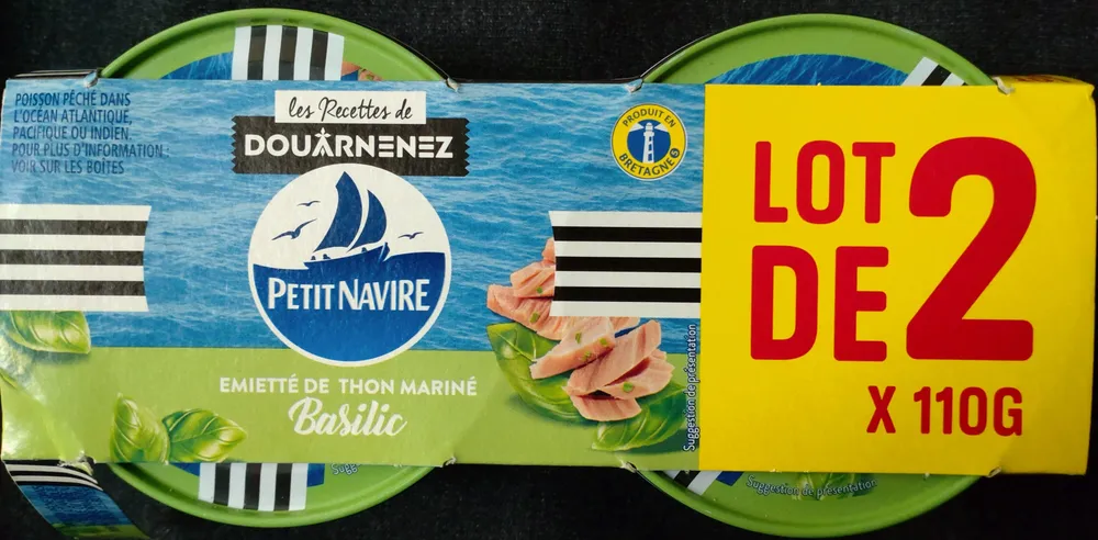 Emietté de thon Le Mariné basilic