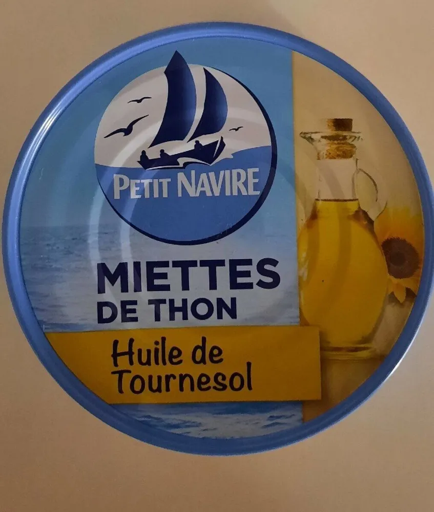 Miettes de thon à l huile de tournesol