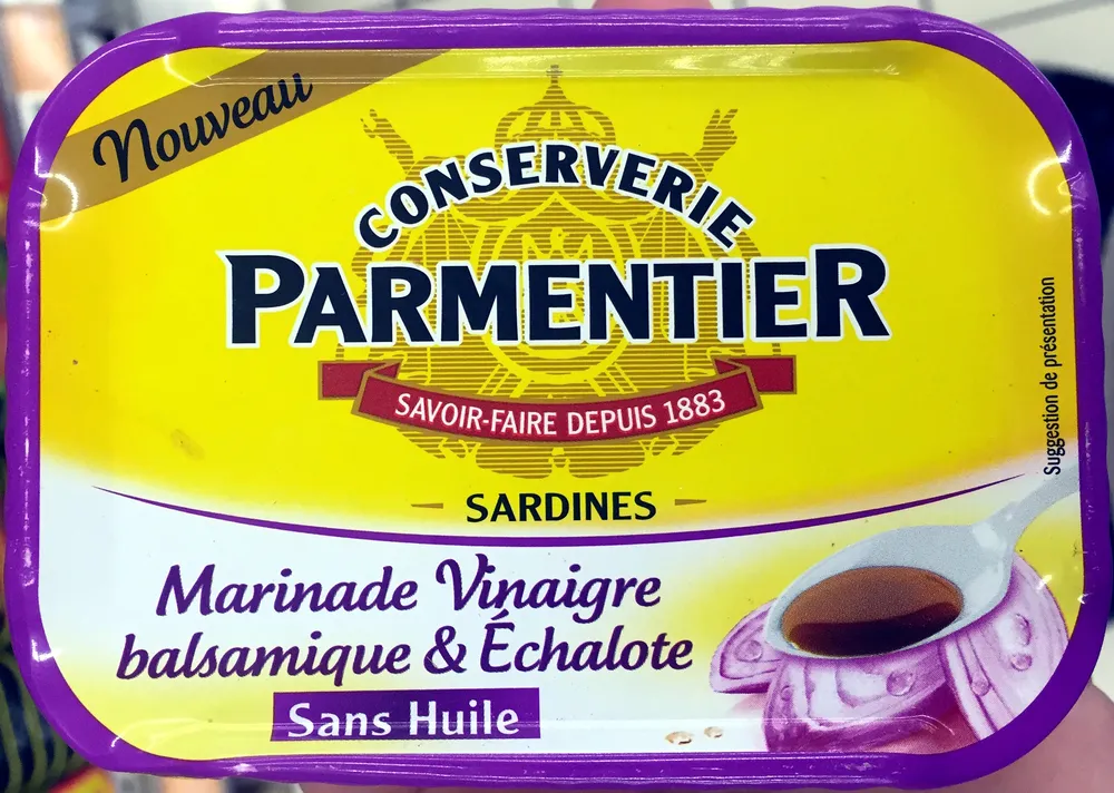 Sardines (Marinade Vinaigre balsamique & Échalote, Sans Huile)
